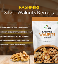 Nutaze Premium Kashmiri Silver Walnuts Kernels – Handpicked, Extra Light & 100% Natural Akhrot Giri