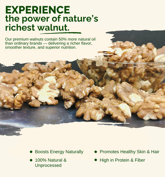Nutaze Royal Selected Walnut Kernels – 100% Natural