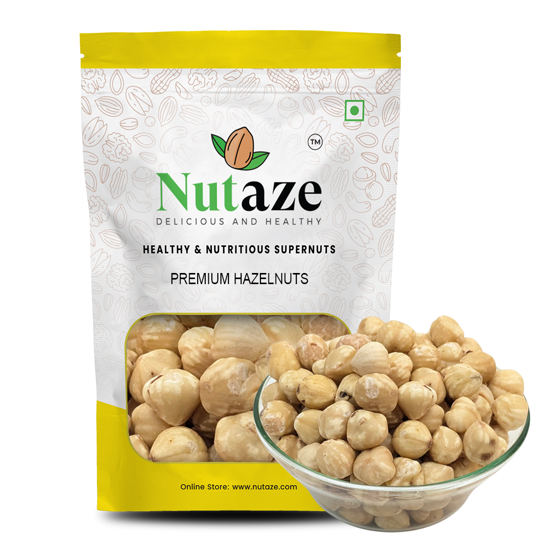 Nutaze Premium Hazelnuts – Healthy Crunchy Snack | 100% Natural