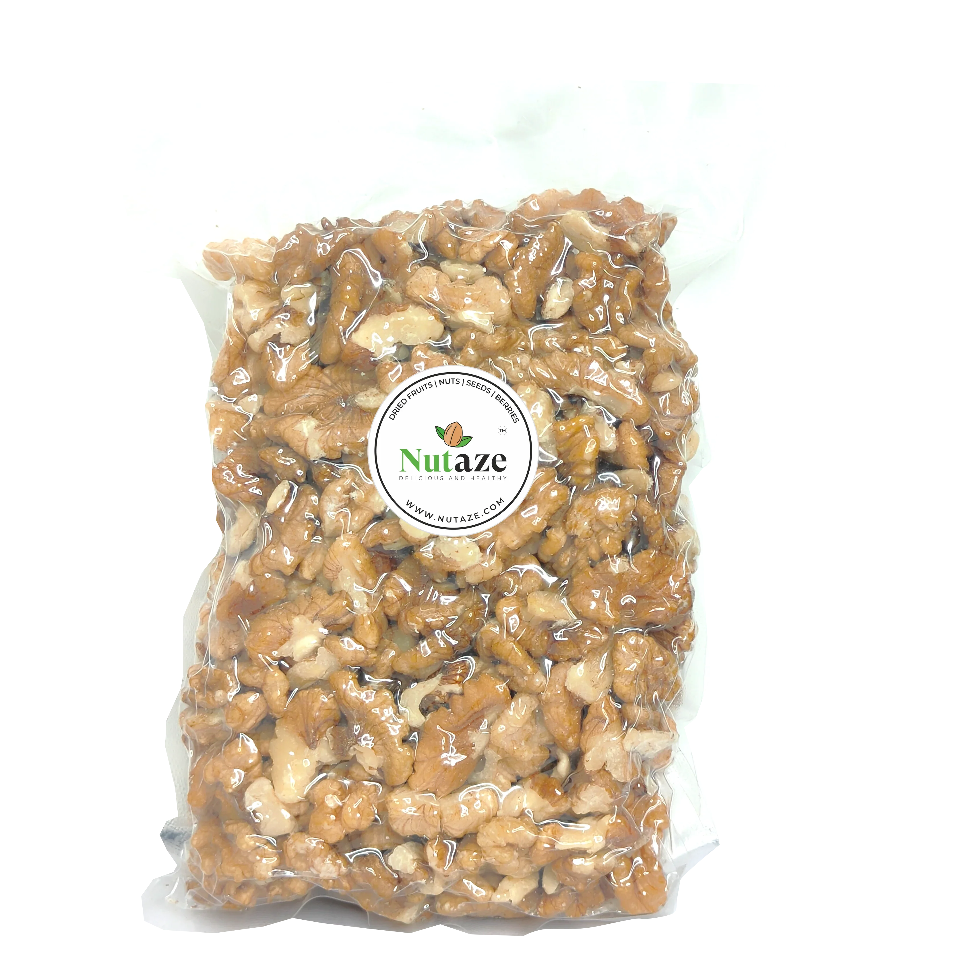 Nutaze Kashmiri Light Quarters Walnut Kernels – Handpicked, Healthy & High Omega-3