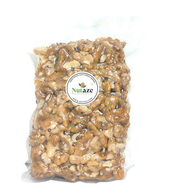 Nutaze Kashmiri Light Quarters Walnut Kernels – Handpicked, Healthy & High Omega-3