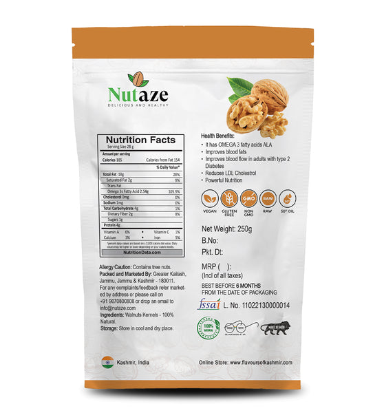 Nutaze Kashmiri Light Broken Walnuts Kernels.