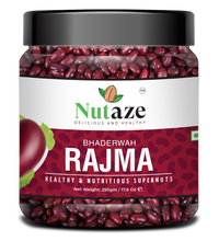 Nutaze Premium Bhaderwah Rajmah | Rare Jammu Rajmah | Red Kidney Beans | 100% Natural 500g, (250g x 2)